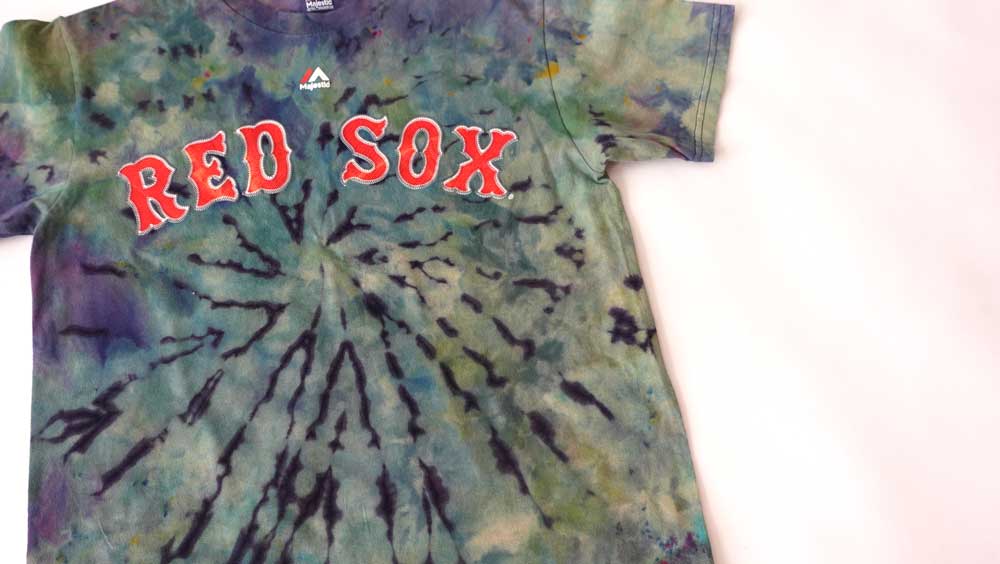 Tie Dye Vintage Red Sox Graphic Tshirt Size S Free Shipping
