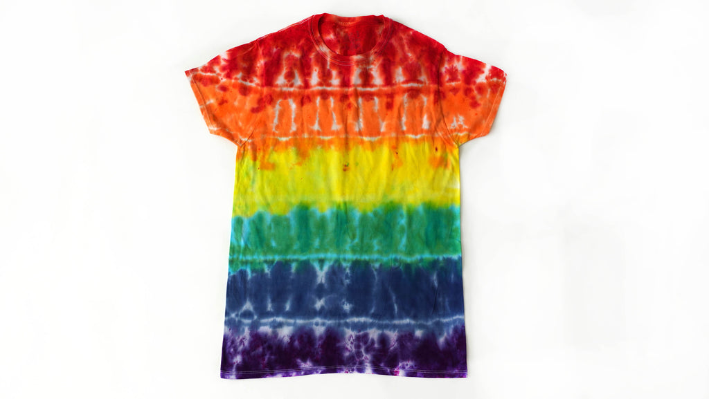 Rainbow Tie Dye Shibori Tshirt Size M Free Shipping