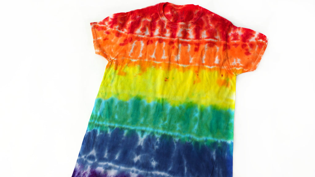 Rainbow Tie Dye Shibori Tshirt Size M Free Shipping