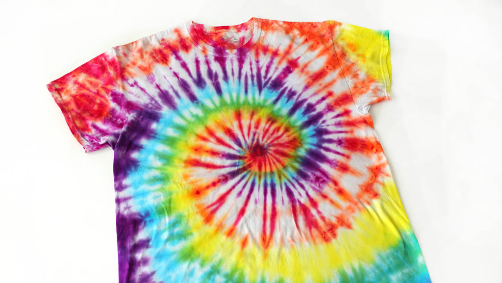 Rainbow Spiral Tie Dye Tshirt Size XL Free Shipping