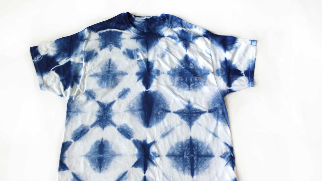 Shibori Indigo Tie Dye Tshirt Size XL Free Shipping