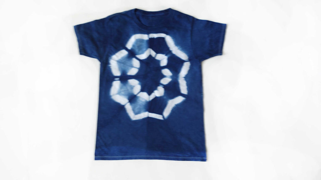 Indigo Tie Dye Shibori Tshirt Size Children M Free Shipping