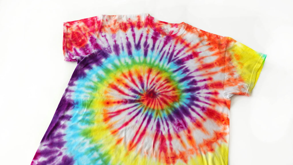 Rainbow Spiral Tie Dye Tshirt Size XL Free Shipping