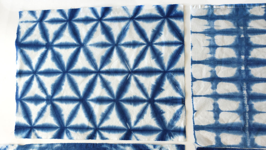 Shibori Indigo Tie Dye Cotton Grab Bag for Quilting Free Shipping
